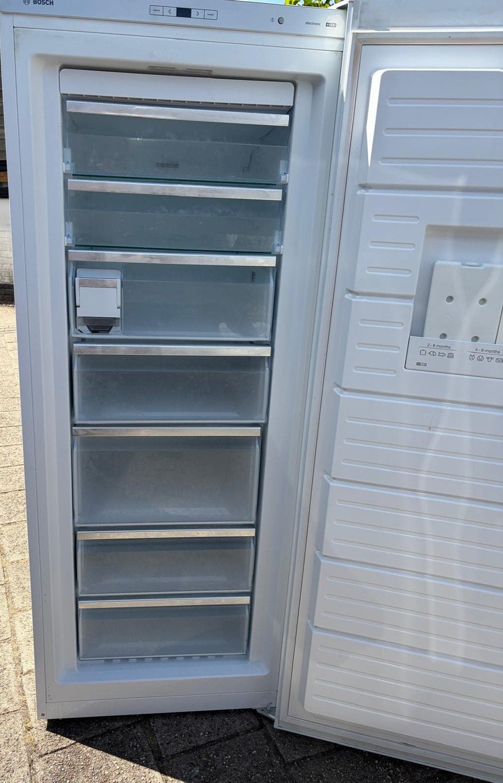 vrieskast Bosch no frost 7 laden, Witgoed en Apparatuur, Vriezers en Diepvrieskisten, Gebruikt, 160 cm of meer, Energieklasse A of zuiniger