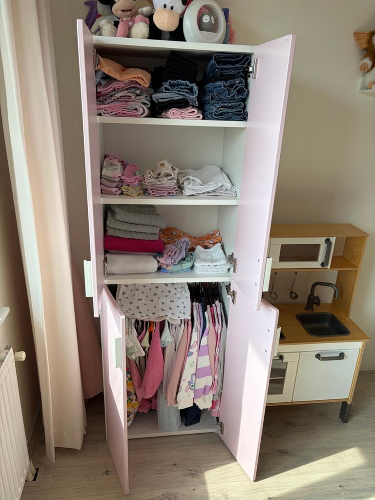 IKEA Smastad Platsa kledingkast roze 60x40x180cm, Ophalen, Minder dan 50 cm, Zo goed als nieuw, 150 tot 200 cm