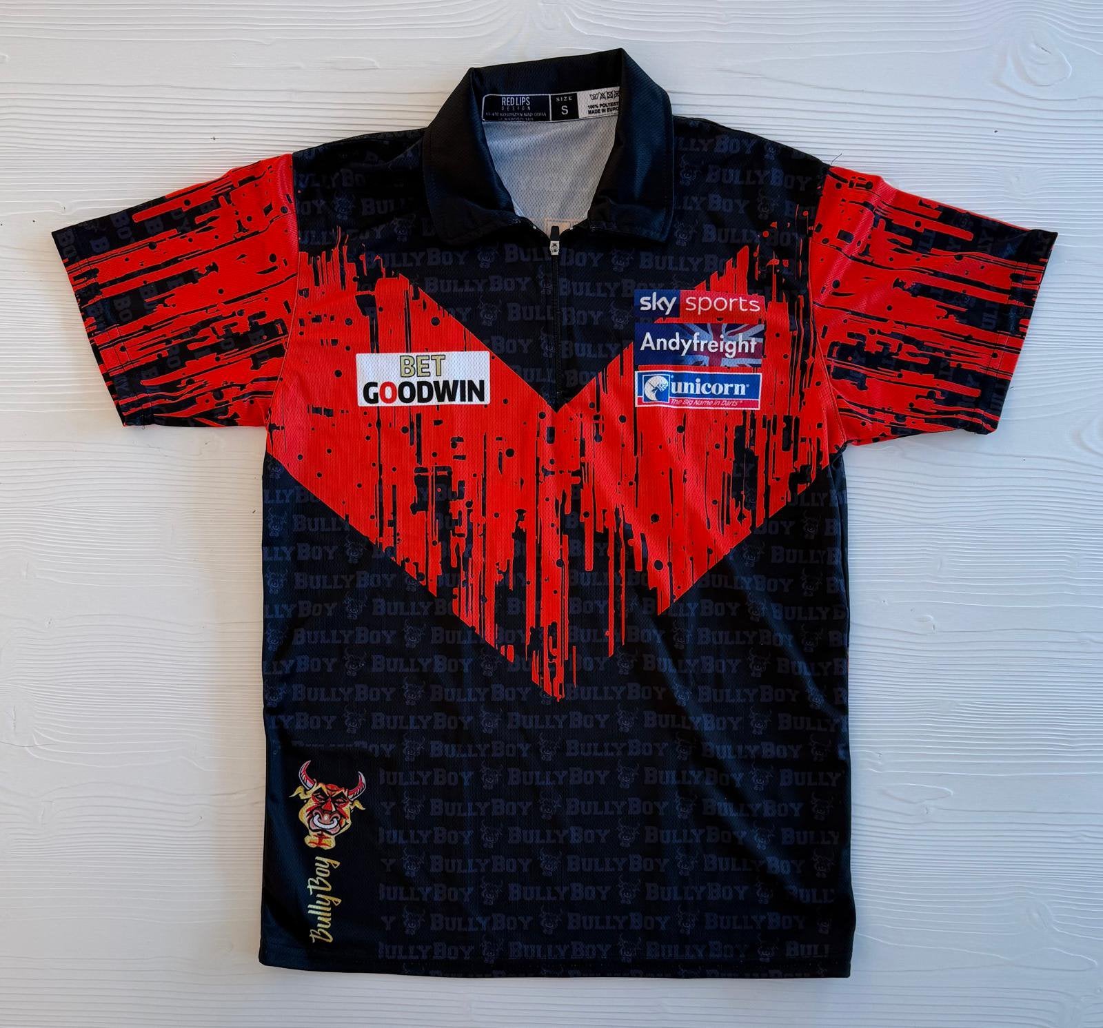 Gesigneerd dartshirt Michael Smith (S) zonder COA, Verzenden, Zo goed als nieuw, Overige sporten, Shirt