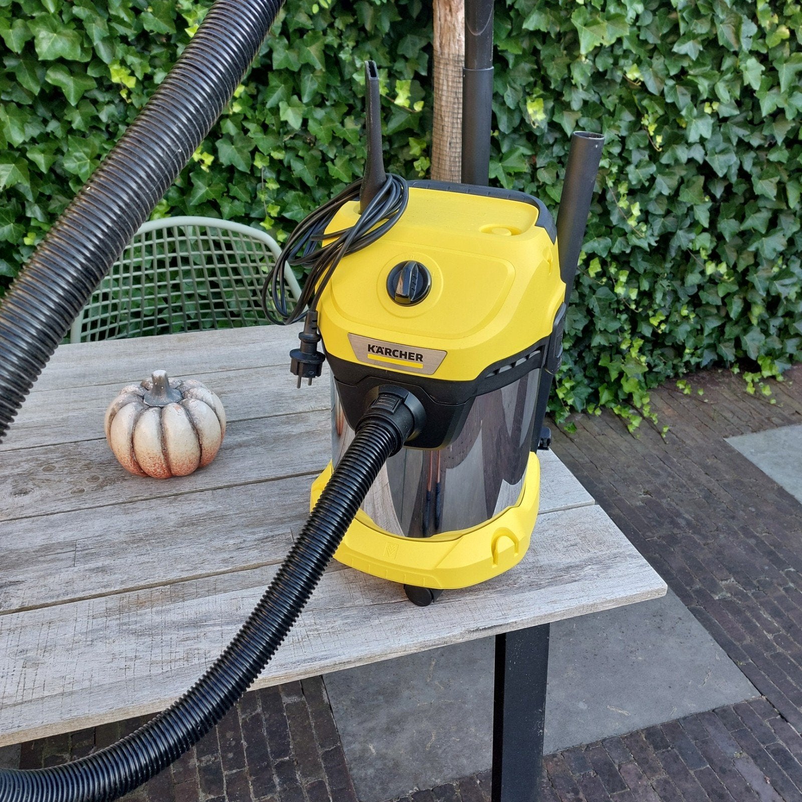 Kärcher WD 3 S Nat- en Droogzuiger - 1000W, 17L, Ophalen, Inclusief accessoires, Gebruikt, Kärcher