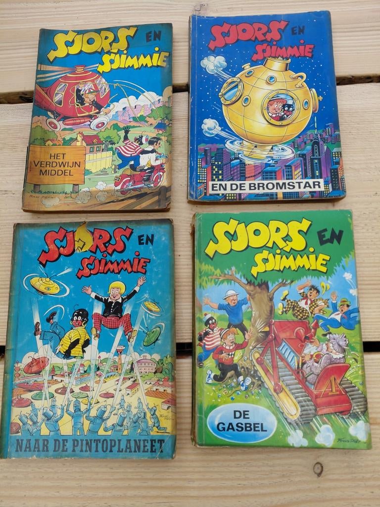 Sjors en Sjimmie Stripboeken - 4 Stuks, Boeken, Ophalen of Verzenden