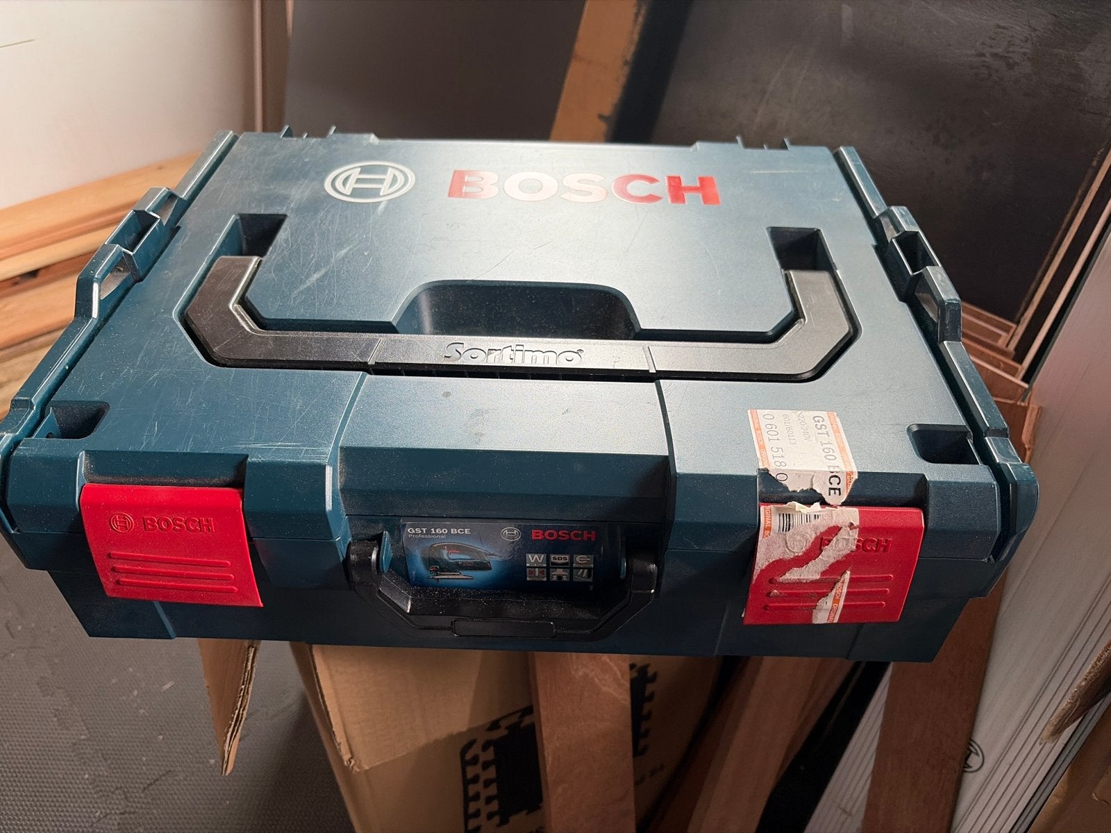 Bosch Sortimo L-Boxx met inlay voor Bosch GST 160 BCE, Ophalen of Verzenden, Gebruikt