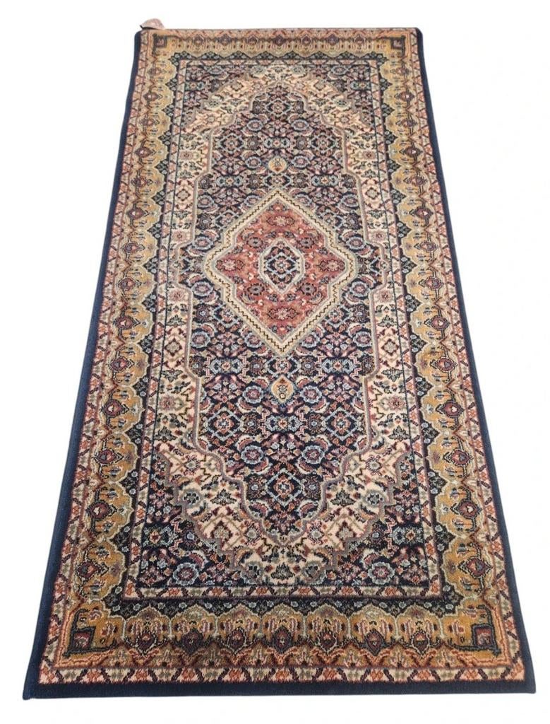 Vintage oosters wol vloerkleed Bidjar medallion 70x140cm, Huis en Inrichting, Gebruikt, 100 tot 150 cm, Onbekend, Klassiek, Perzisch, Traditioneel