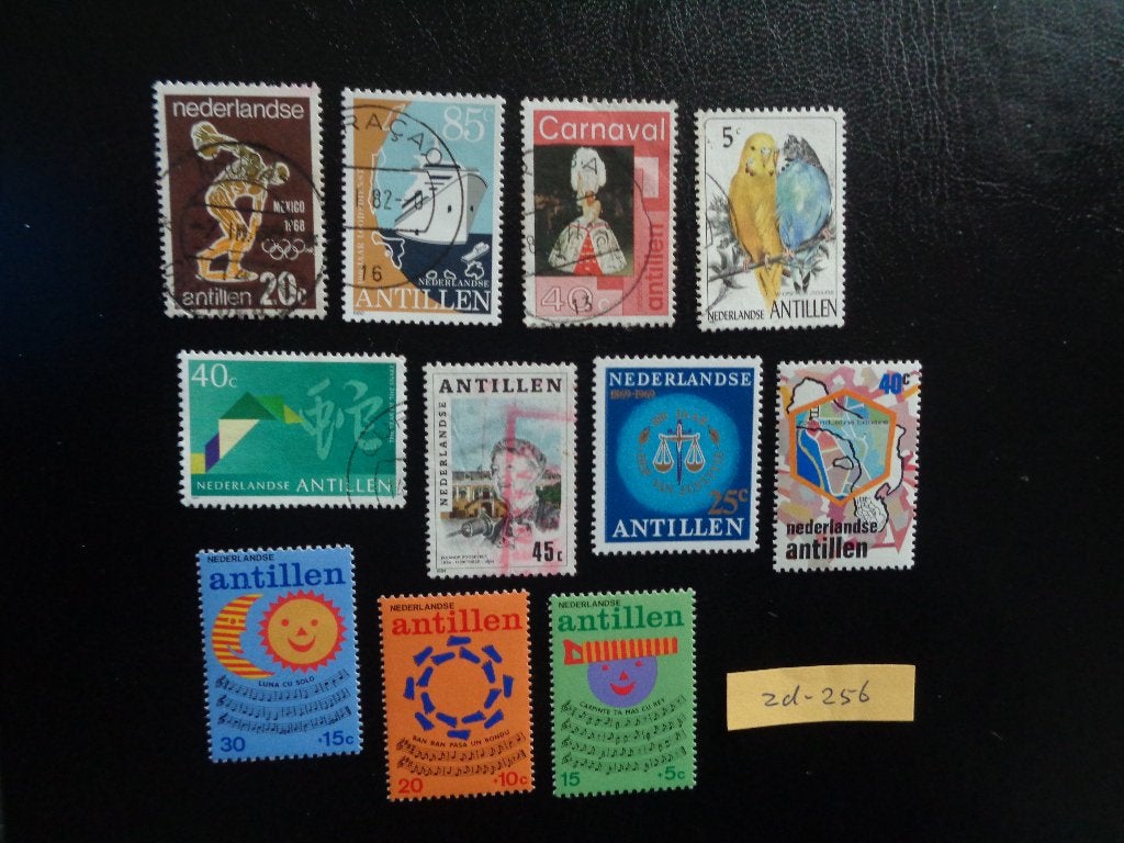 nl antillen - diverse (zd-256), Ophalen of Verzenden, Gestempeld