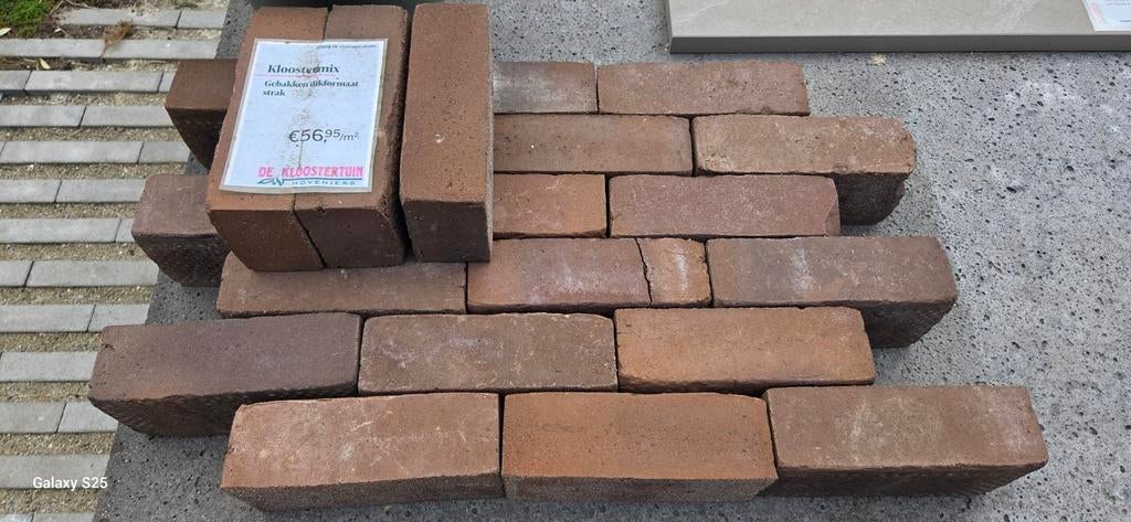 75 m2 gebakken dikformaat, Ophalen, Nieuw, Keramiek, Minder dan 5 m²