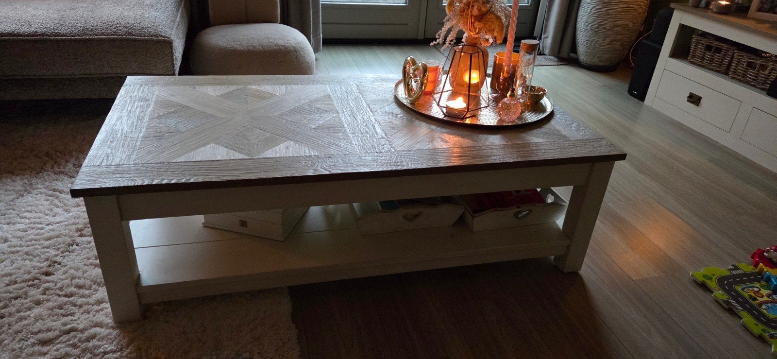 Salontafel van Goossens 130x70x40cm, Ophalen, Gebruikt, 100 tot 150 cm, 50 tot 100 cm