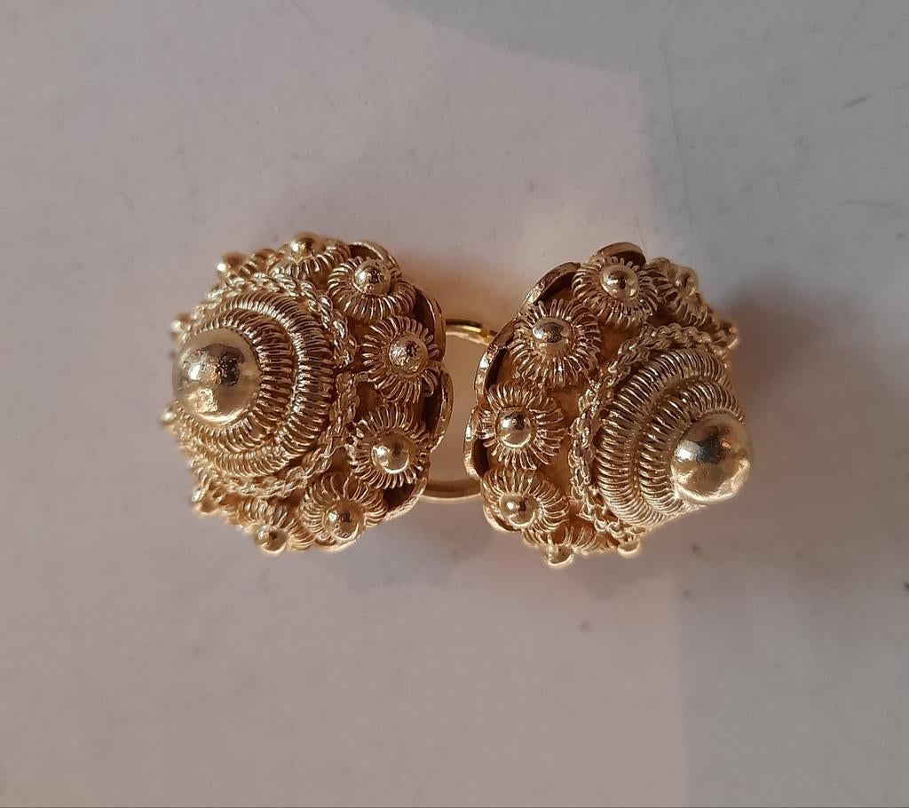 Vergulde zilveren keelknopen, Ophalen of Verzenden