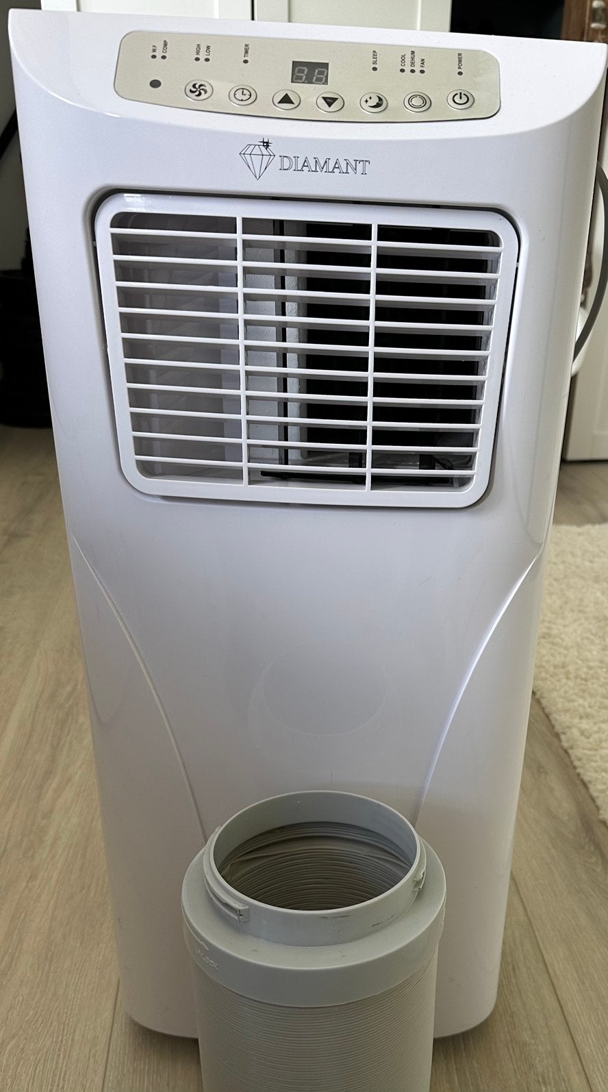 Diamant mobiele airco 7000 btu, Witgoed en Apparatuur, Airco's, Minder dan 60 m³, 3 snelheden of meer, Ophalen of Verzenden, Zo goed als nieuw