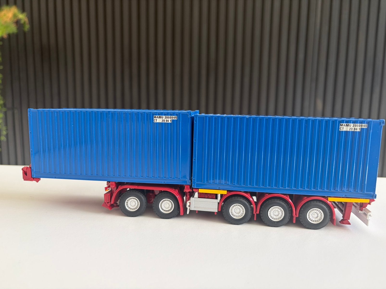 Lion Toys container chassis breker, Hobby en Vrije tijd, Ophalen of Verzenden, Zo goed als nieuw, Bus of Vrachtwagen, Lion Toys