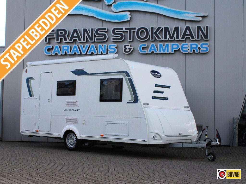 Caravelair Alba 426 Mover, tent, luifel, Caravans en Kamperen, Bedrijf, Treinzit, 750 - 1000 kg, Dwarsbed