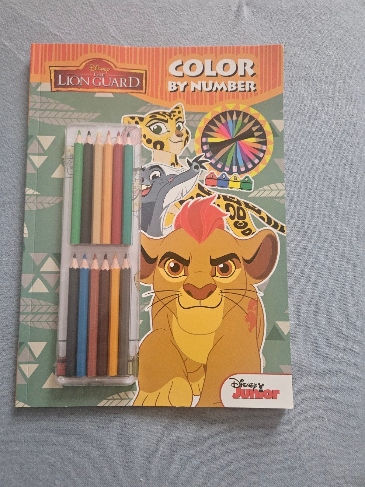 Disney Lion Guard Color By Number Kleurboek met potloden, Ophalen of Verzenden, Nieuw, Taal en Lezen