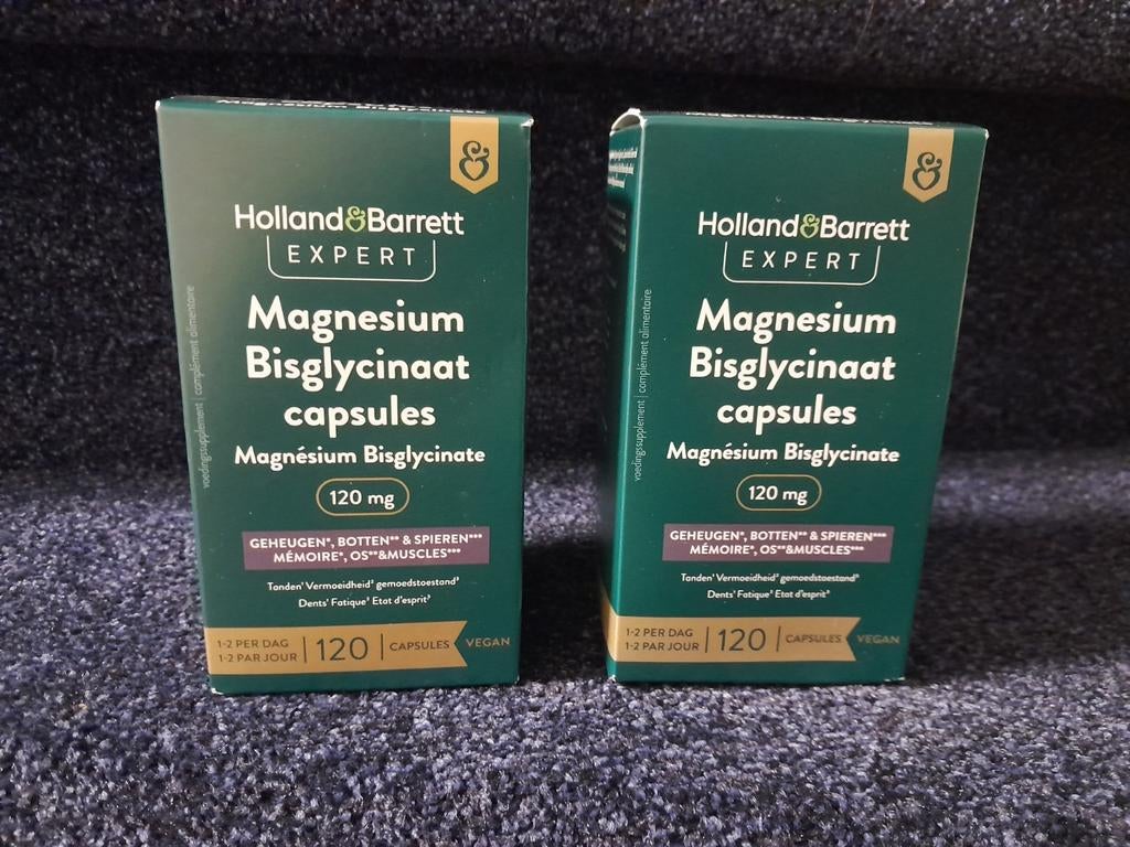 Holland & Barrett Magnesium Bisglycinaat capsules (2x), Ophalen of Verzenden, Nieuw, Overige typen