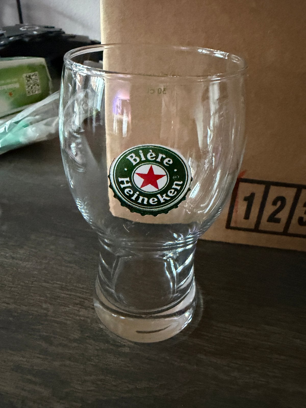 30 cl Heineken biere glas, Verzamelen, Ophalen of Verzenden, Nieuw, Glas of Glazen, Heineken