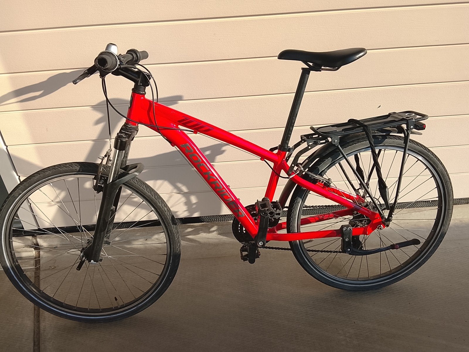 Decathlon ST 500 Mountainbike - Rood, Gebruikt, Vering, Velgrem, 53 tot 57 cm