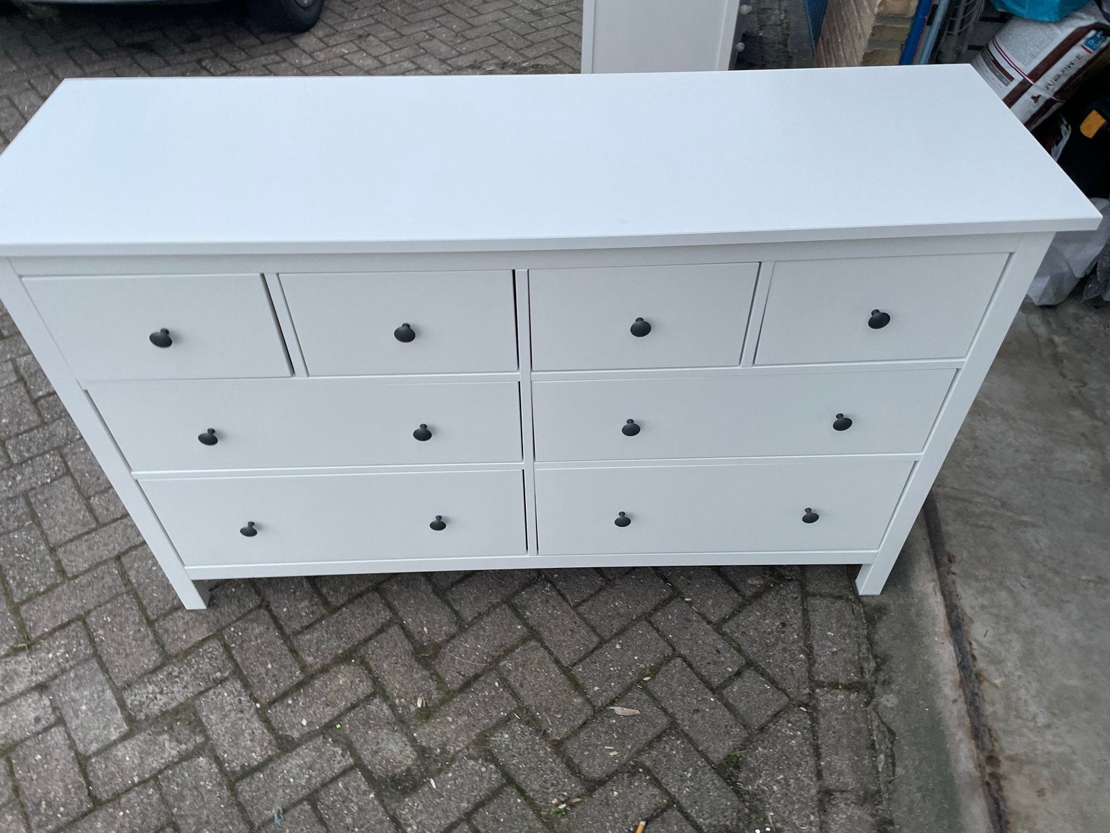 IKEA Hemnes ladekast met bladvergroter en aankleedkussen, 5 laden of meer, Ophalen, Zo goed als nieuw, Overige houtsoorten
