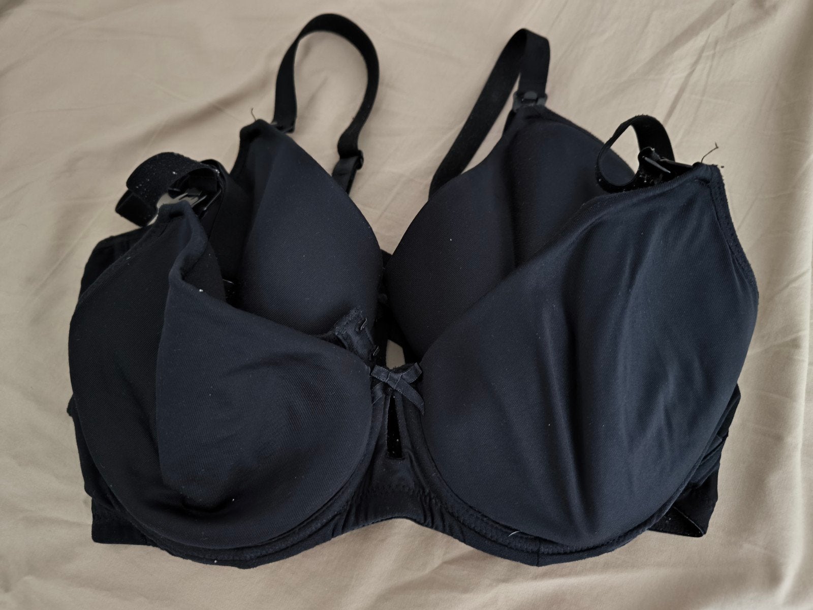 2x zwarte voedingsbh Noppies 75D, Kleding | Dames, Ophalen of Verzenden, Gedragen, Zwart, Lingerie of Zwemkleding