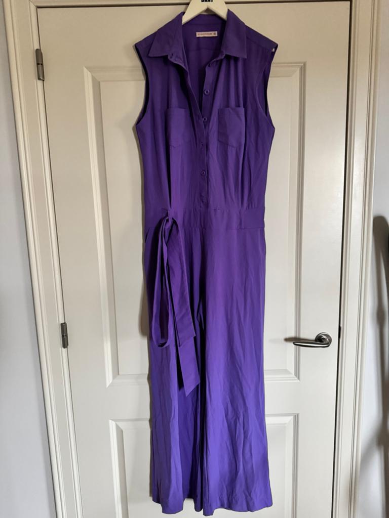 Studio Anneloes jumpsuit paars wijdere pijp maat XXL, Kleding | Dames, Jumpsuits, Ophalen of Verzenden, Gedragen, Maat 46/48 (XL) of groter