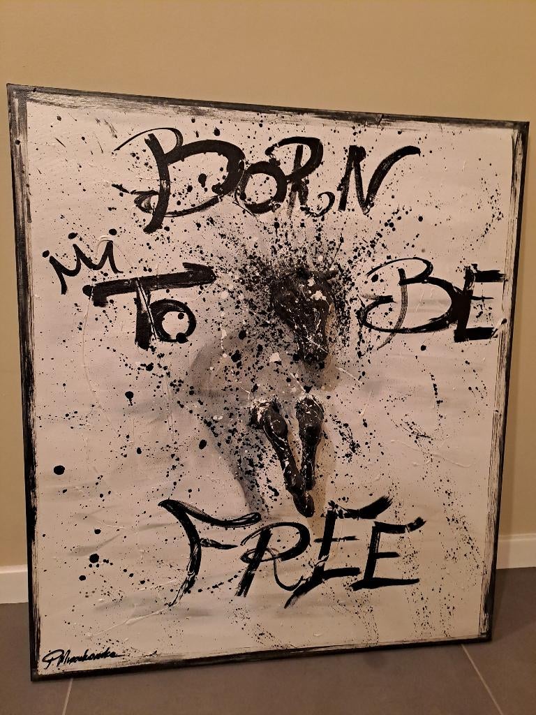 Born to be free, Antiek en Kunst, Kunst | Schilderijen | Modern, Ophalen