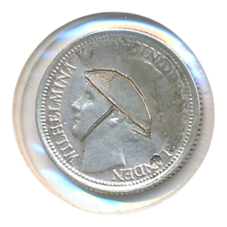 Nederland 10 Cents 1939 Wilhelmina met helm in Londen, Zilver, Ophalen of Verzenden, 10 cent, Koningin Wilhelmina