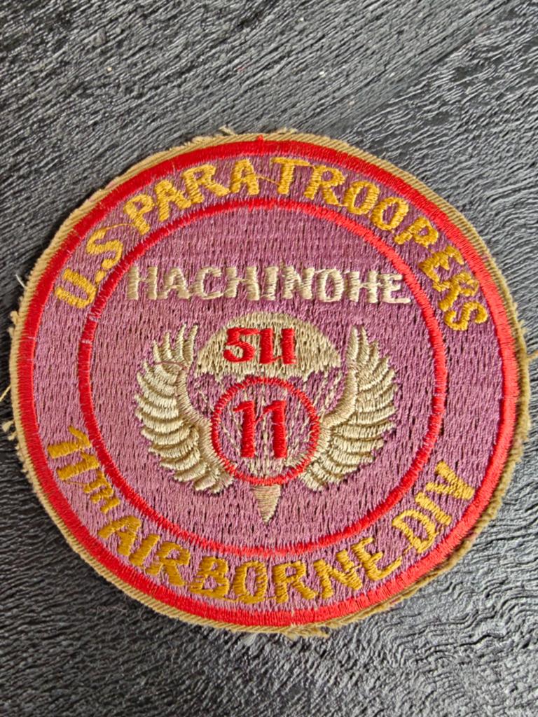 Patch 511th Parachute Infantry Regiment (PIR),, Verzamelen, Militaria | Algemeen, Ophalen of Verzenden, Landmacht, Amerika, Embleem of Badge