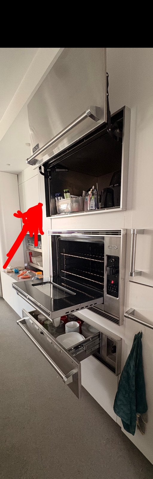 Viking Professional RVS Appliance Garage – 90  60 cm, Ophalen, Zo goed als nieuw