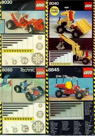 48. Lego Technic 4 Sets, Gebruikt, Compleet, Lego, Ophalen of Verzenden