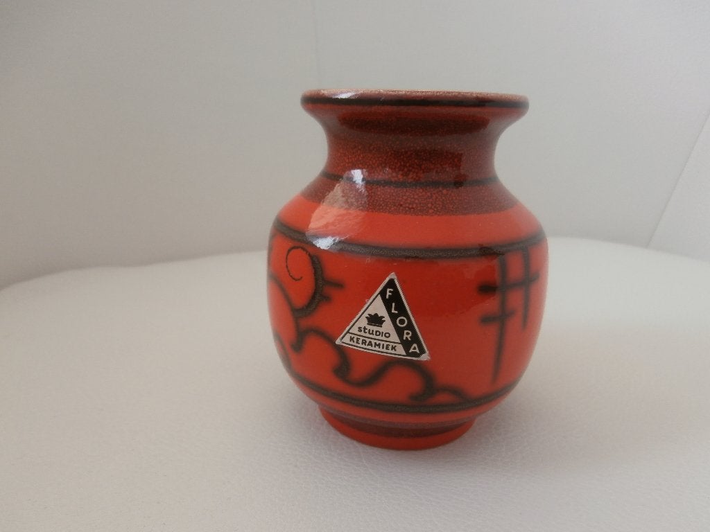 Flora Holland vaasje print Tokio oranje!, Antiek en Kunst, Ophalen of Verzenden