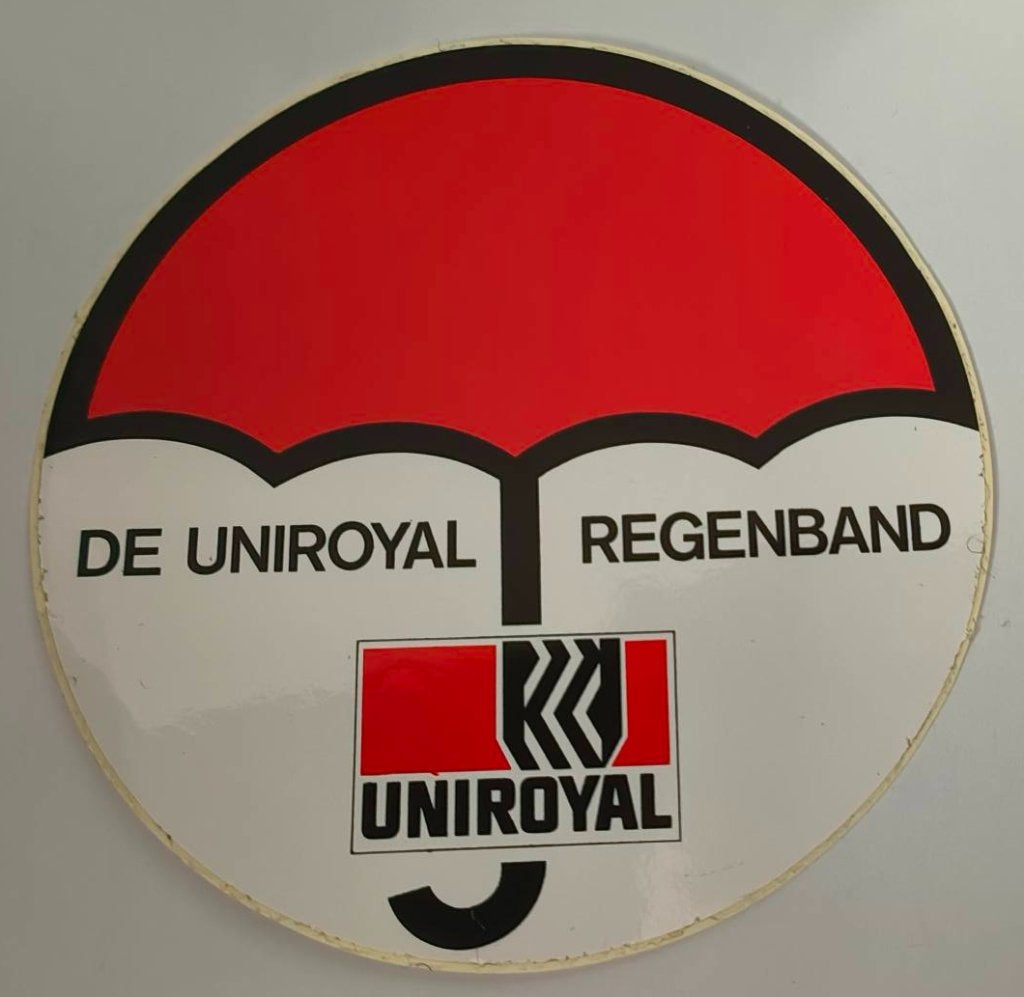 Sticker Uniroyal regenband, Ophalen of Verzenden, Zo goed als nieuw, Merk