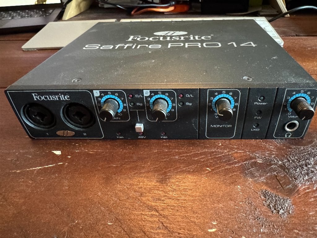 Focusrite Saffire PRO 14, Computers en Software, Geluidskaarten, Ophalen of Verzenden, Zo goed als nieuw, Extern, Focusrite