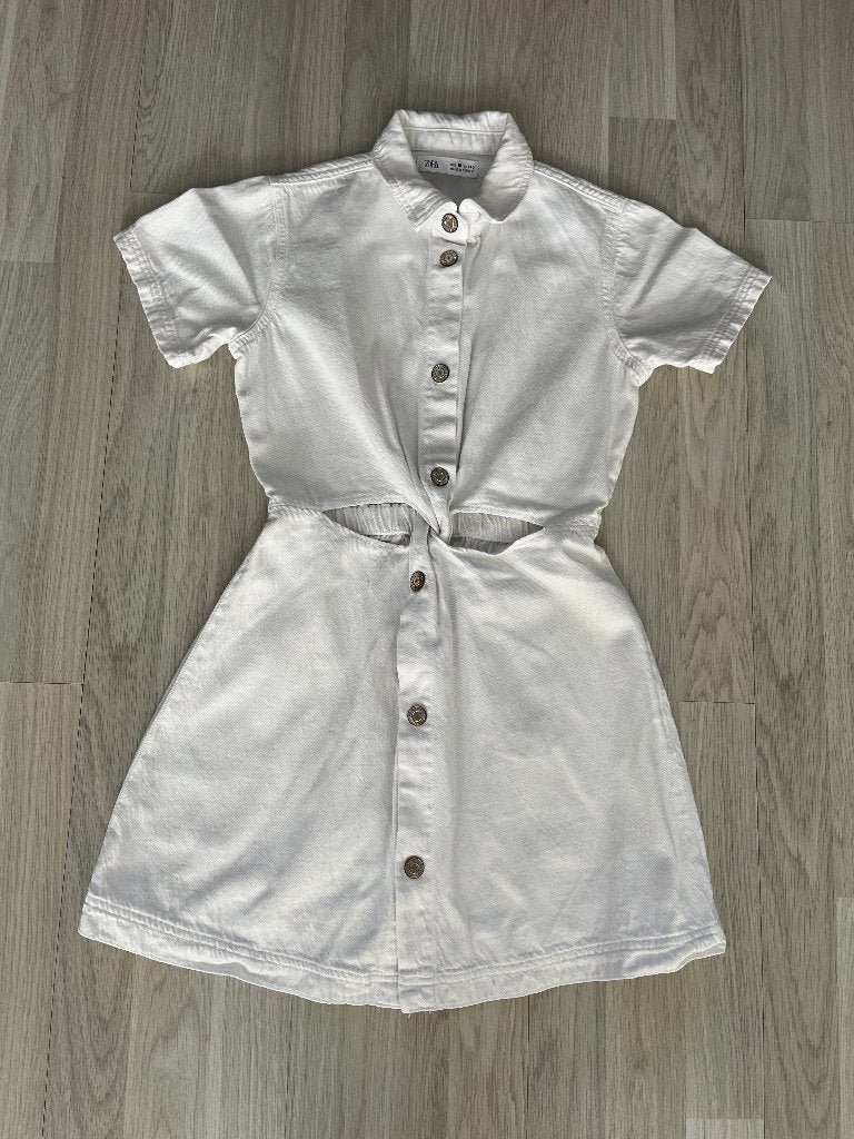 Zara jurk 140, dress 140, kinderkleding 140, spijkerjurk 140, Meisje, Ophalen of Verzenden, Zo goed als nieuw, Zara girls