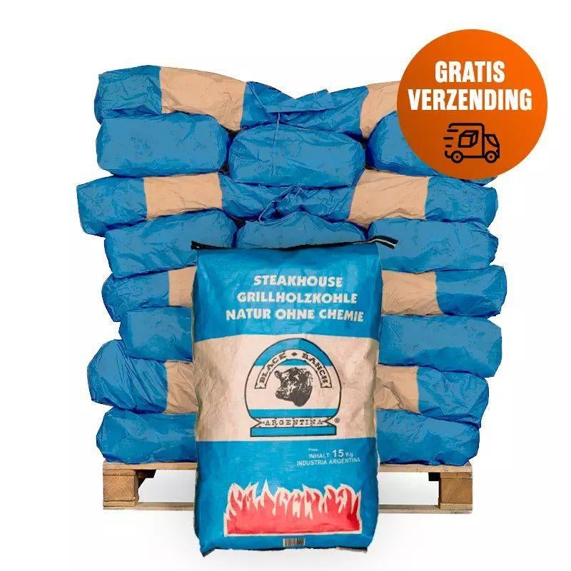 Pallet Black Ranch Quebracho Blanco Houtskool Argentinië, Verzenden, Nieuw