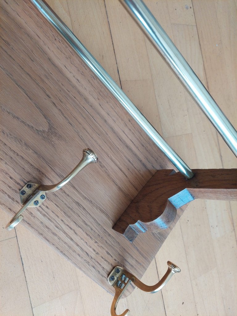 Art Deco, wandkapstok, Huis en Inrichting, Gebruikt, Minder dan 100 cm, Hout, Ophalen