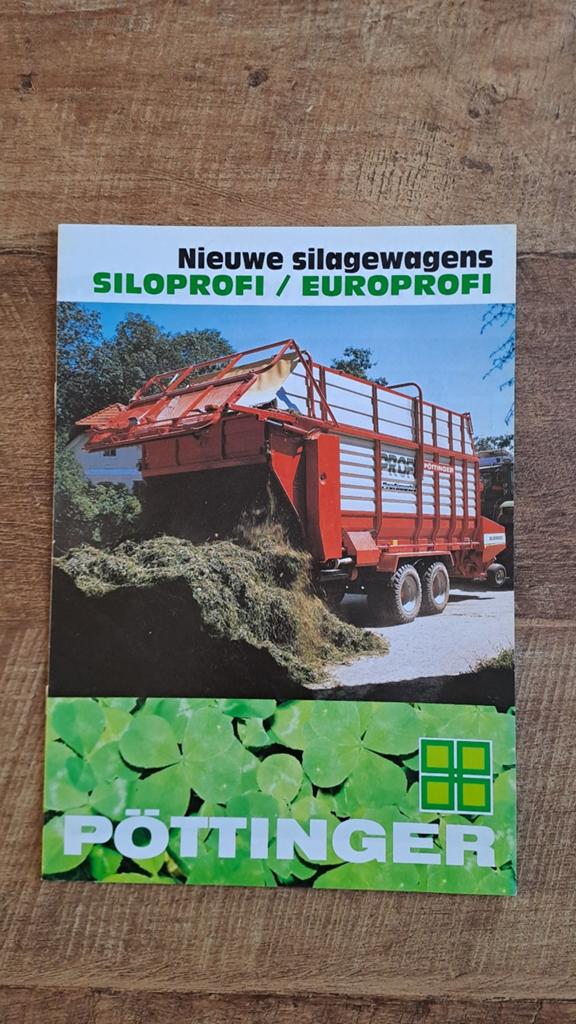 Folder PÖTTINGER Silagewagens, opraapwagens, Ophalen of Verzenden, Zo goed als nieuw, Folder