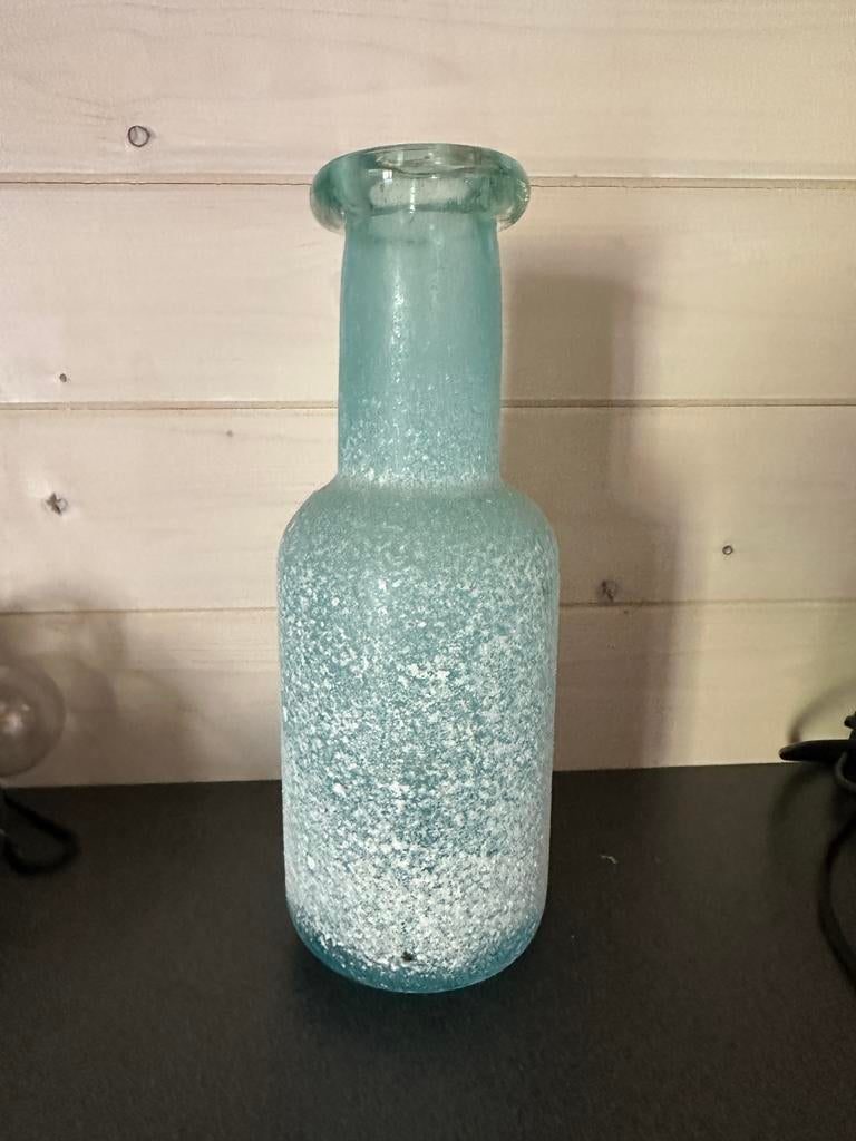 PTMD collection vaas Pakin Blue 30 cm, Ophalen, Gebruikt, Blauw, Glas