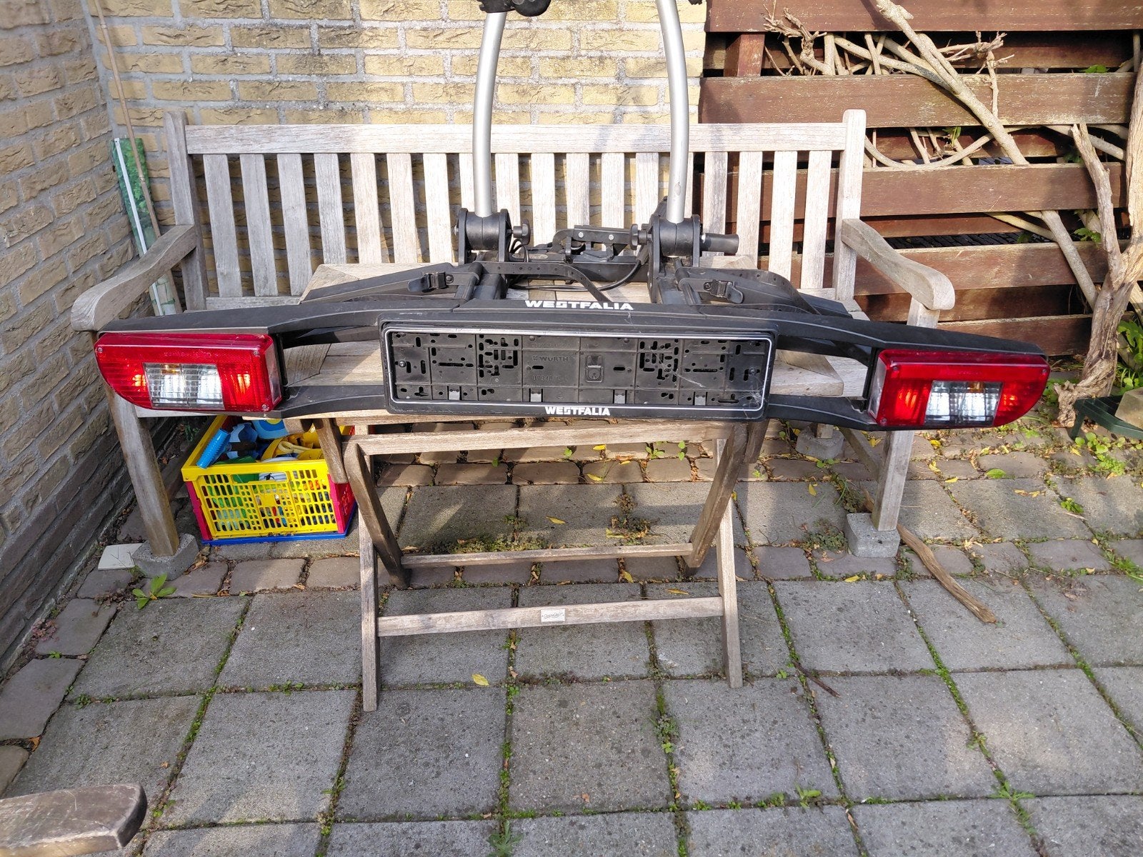 Westfalia fietsendrager 350 000, Gebruikt, Ophalen of Verzenden, 2 fietsen, Trekhaakdrager