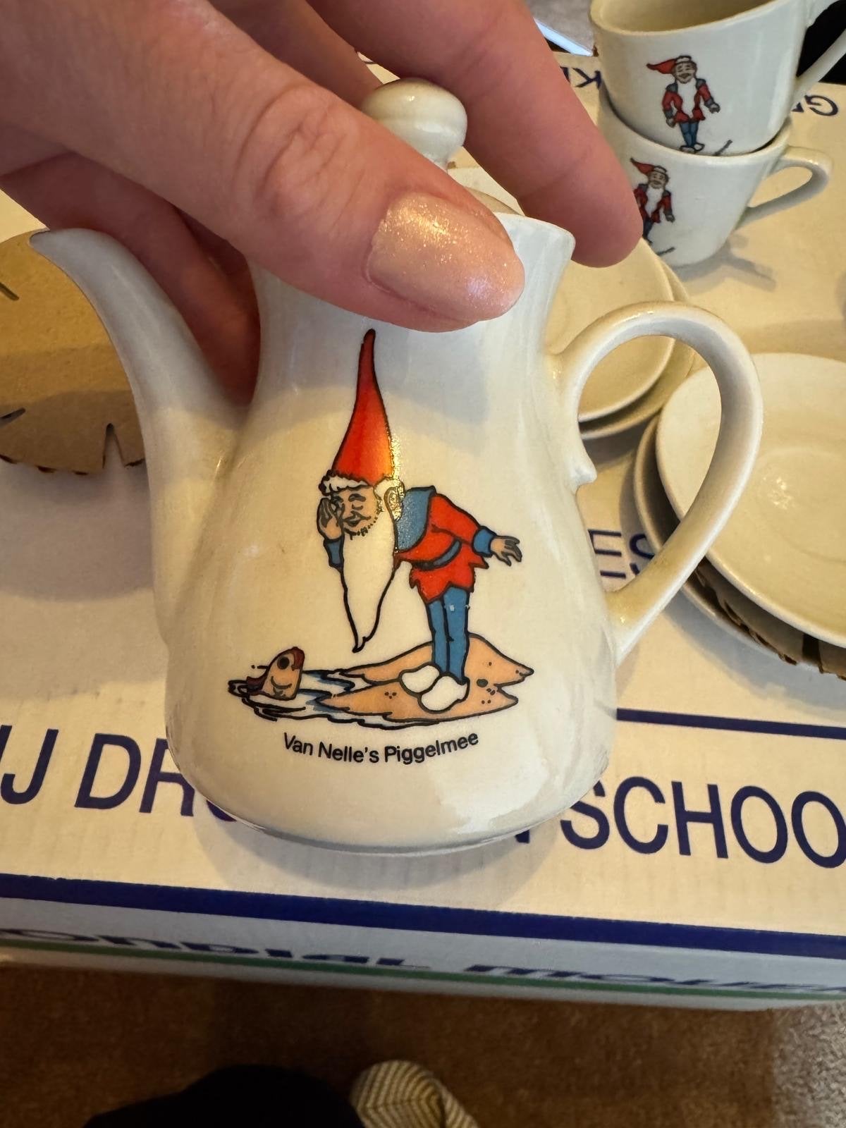 Compleet Van Nelle's Piggelmee kinderservies - helemaal gaaf, Ophalen of Verzenden