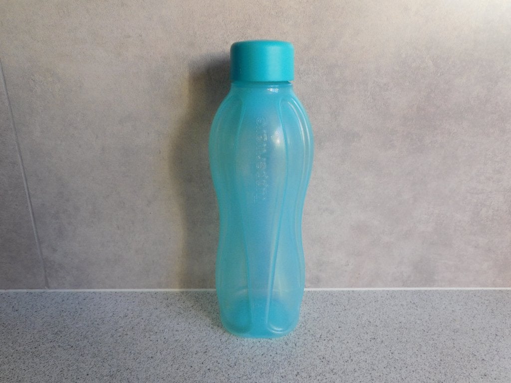 Tupperware Ecofles Turquoise - 750 ml, Gebruikt, Blauw, 750 ml, Ophalen of Verzenden