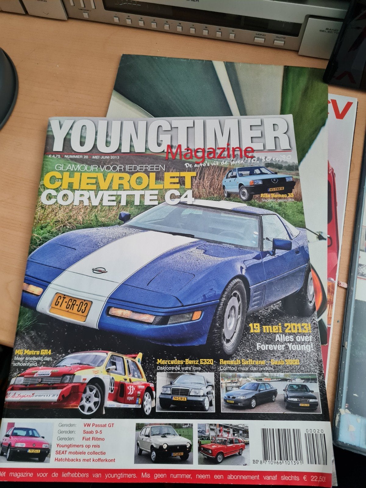 Youngtimer Magazine20  Mei 2013 - Chevrolet Corvette C4,VW, Ophalen of Verzenden, Zo goed als nieuw, Sport en Vrije tijd