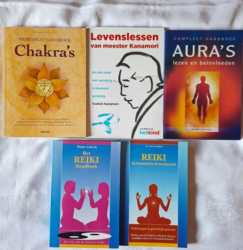 Chakra's Levenslessen aura Reiki, Ophalen of Verzenden, Zo goed als nieuw, Spiritualiteit algemeen, Instructieboek