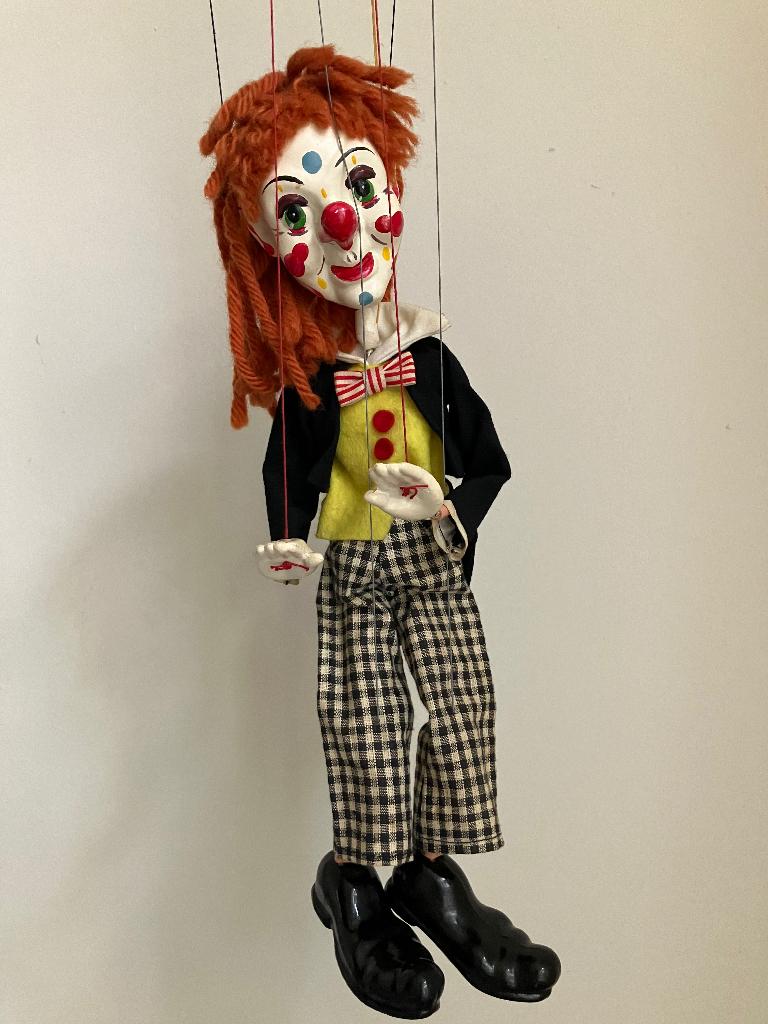 Pelham puppet marionet vintage clown, Ophalen, Zo goed als nieuw