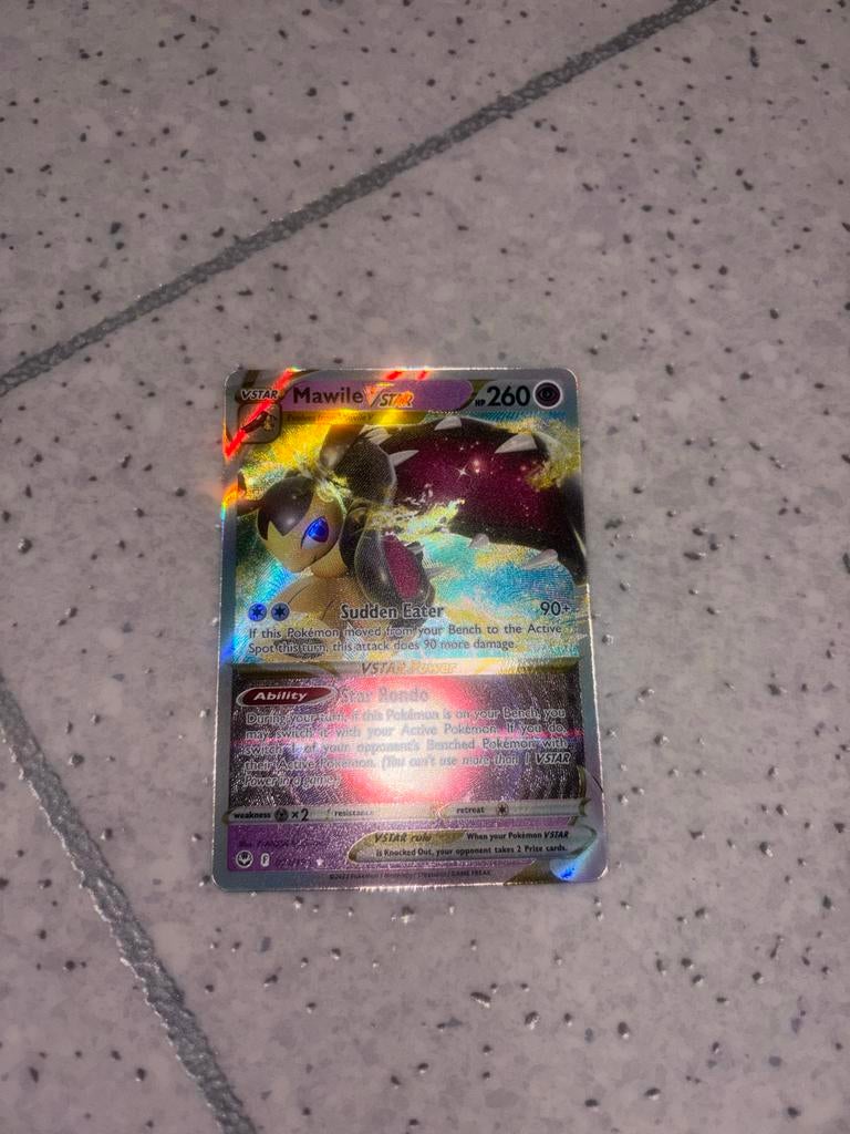 Mawile VSTAR Pokémon Kaart - Zo goed als nieuw, Ophalen of Verzenden, Zo goed als nieuw, Losse kaart, Foil