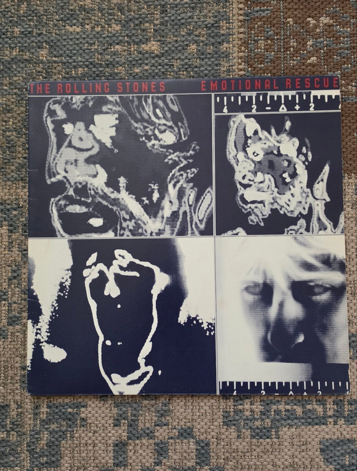 The Rolling Stones - Emotional Rescue LP (1980), LP, Gebruikt, Originele persing, Ophalen of Verzenden
