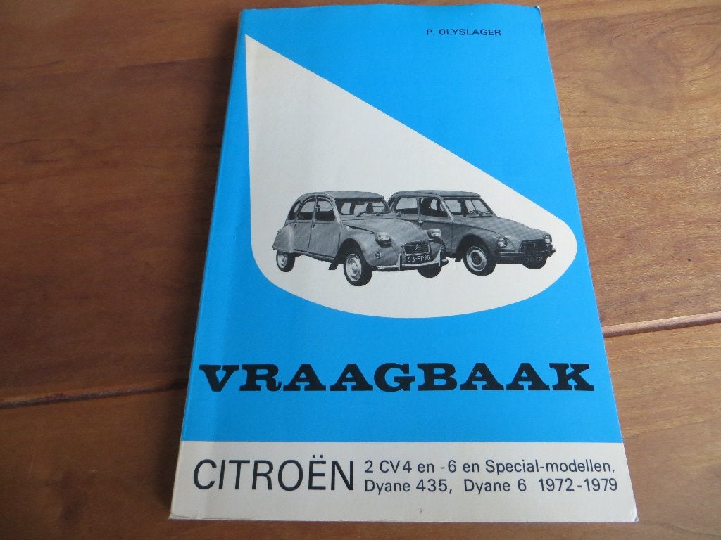 Vraagbaak Citroen 2CV4, 2CV6, Citroen Dyane 435, Dyane 72-79, Auto diversen, Ophalen of Verzenden