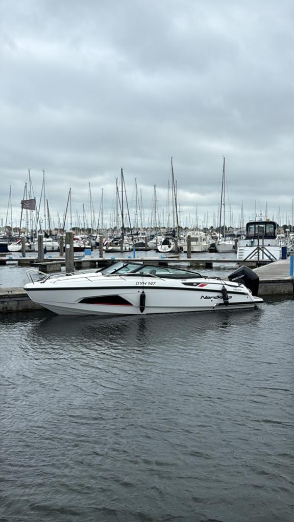 Nordkapp Noblesse 720 (2024) met Mercury 250 pk V8, Watersport en Boten, Speedboten, Ophalen, Overige merken, Viertaktmotor, Zo goed als nieuw