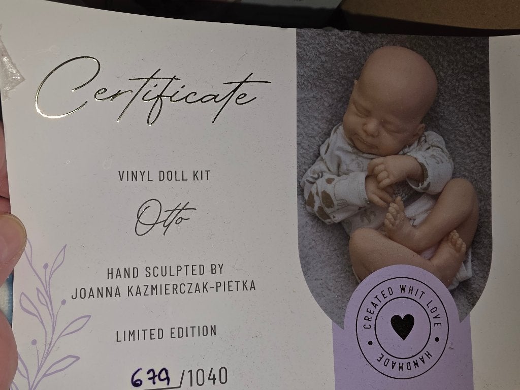 Reborn Otto met coa eur 175 incl verzenden, Verzamelen, Poppen, Ophalen of Verzenden, Nieuw, Pop