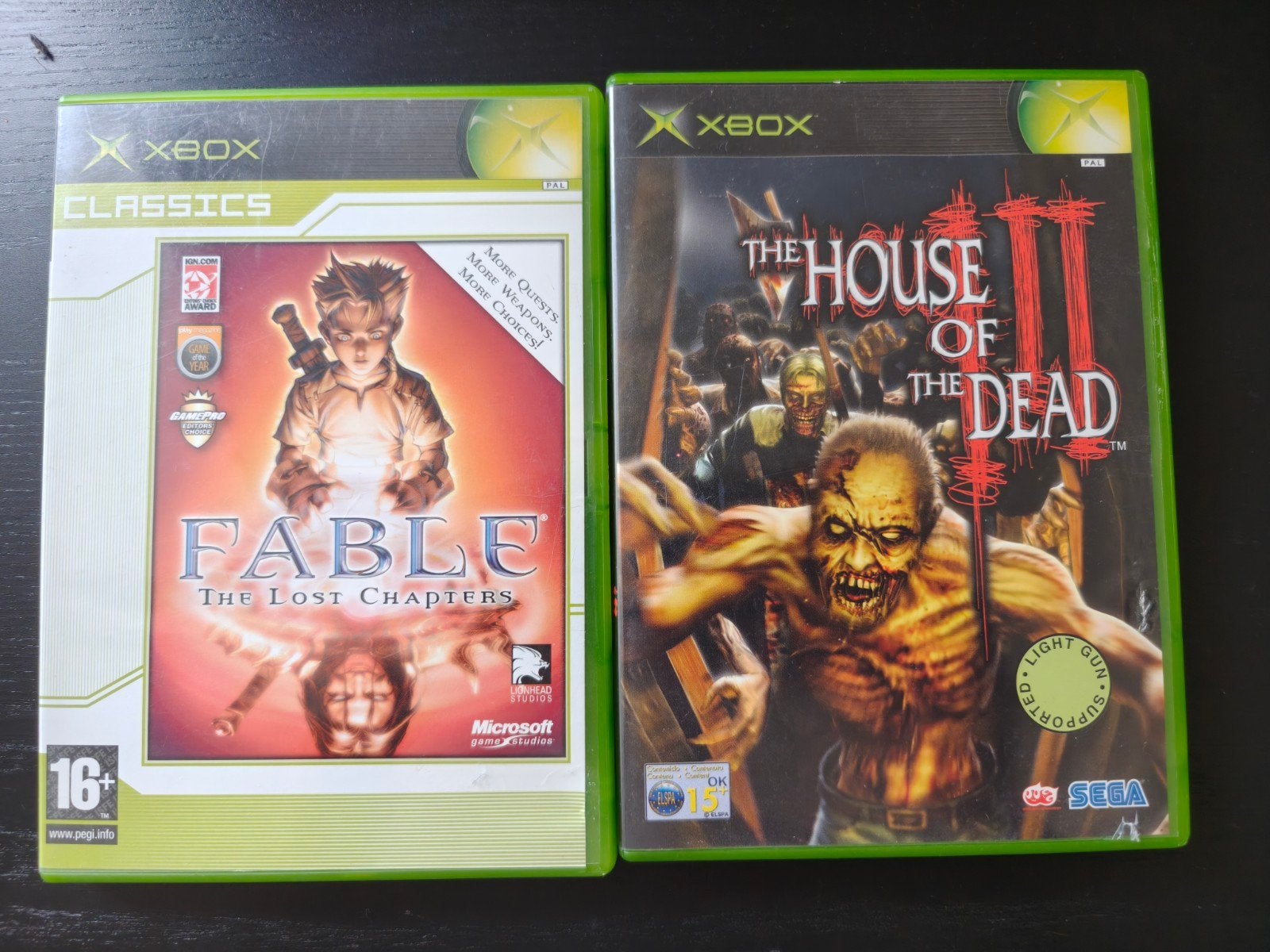 Xbox:  Fable The Lost Chapters & The House of the Dead I, Spelcomputers en Games, Ophalen of Verzenden, Gebruikt, Avontuur en Actie
