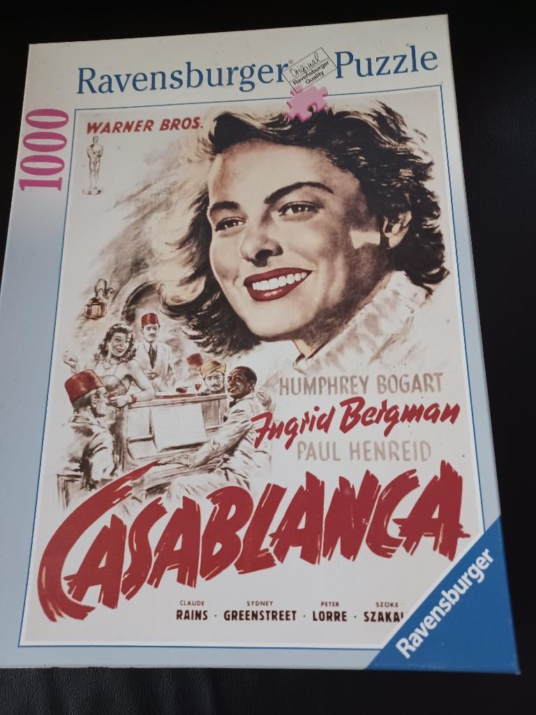 Ravensburger Puzzle: Casablanca (1000 stukjes), Ophalen of Verzenden, 500 t/m 1500 stukjes, Zo goed als nieuw, Legpuzzel