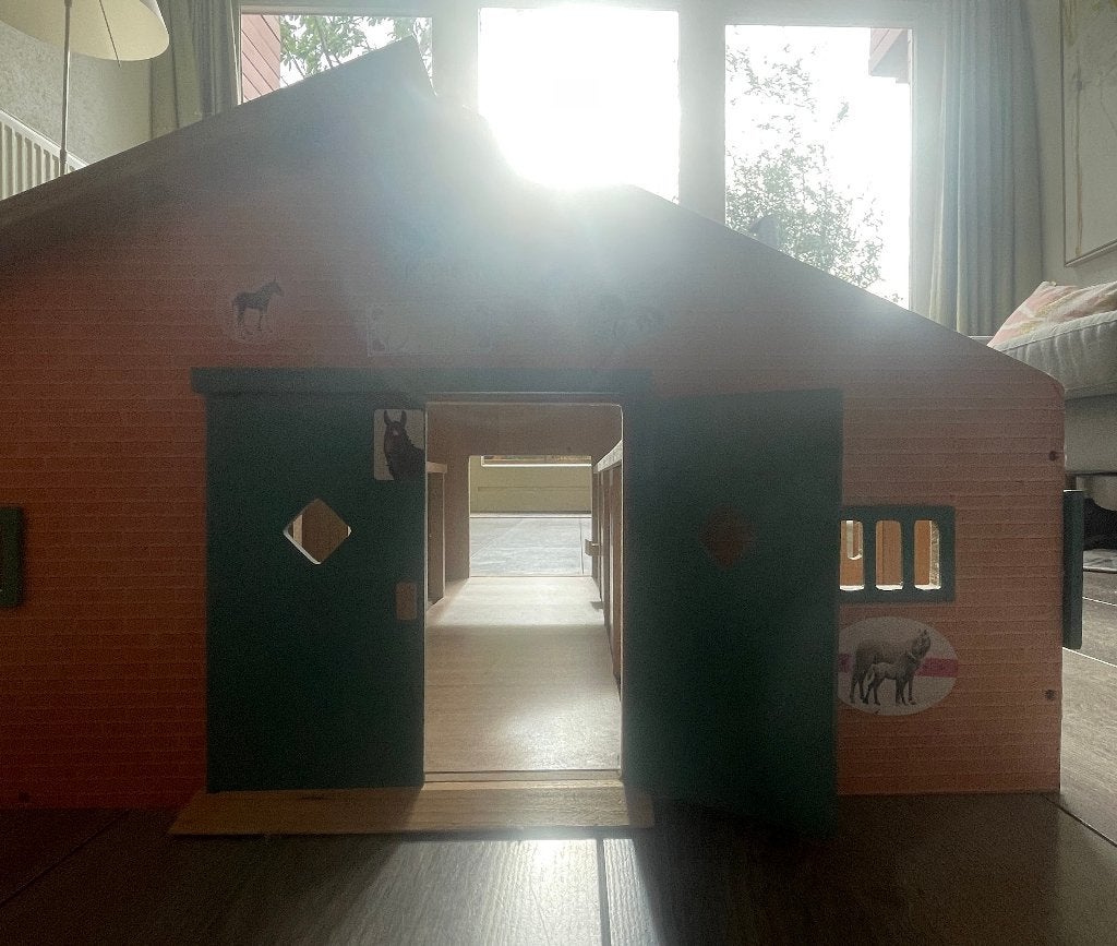 Kids Globe Houten paardenstal met 7 boxen, Ophalen, Gebruikt, Overige typen