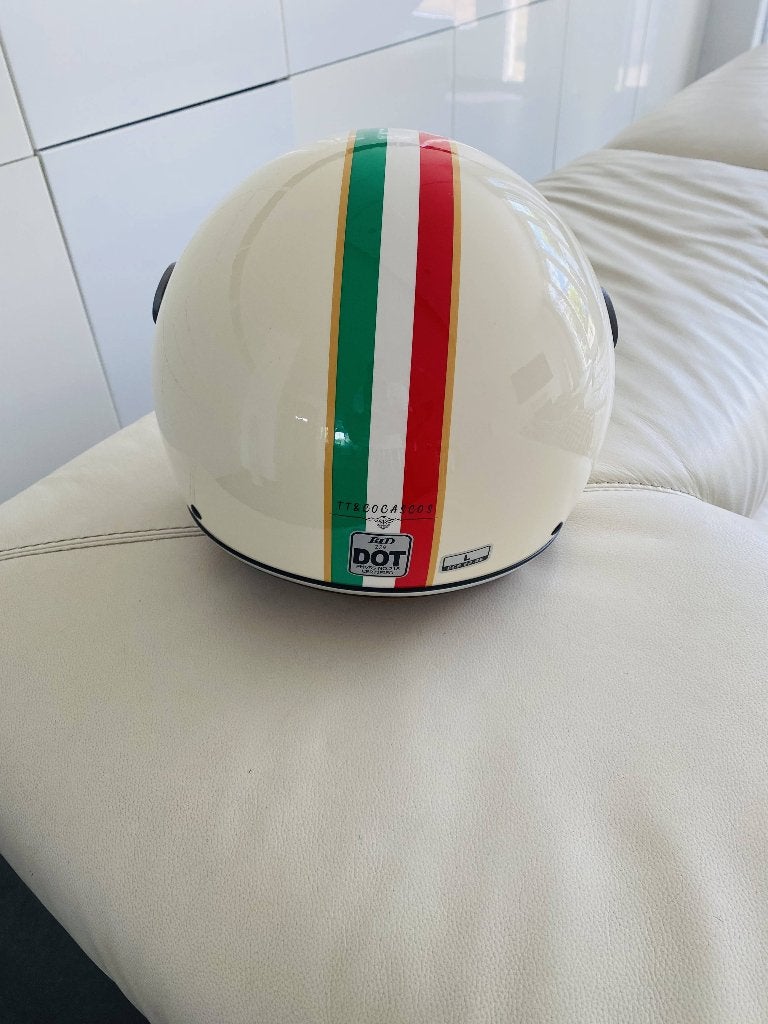 Nieuwe Retro Jethelm Vintage Italië maat L ECE 22.06 DOT, Ophalen of Verzenden, Nieuw, Large