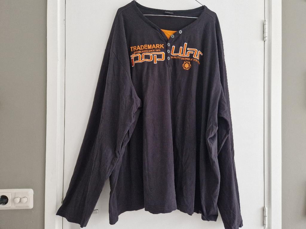 Shirt met lange mouwen 6xl, Kleding | Heren, Grote Maten, Ophalen of Verzenden, Zo goed als nieuw, Shirt